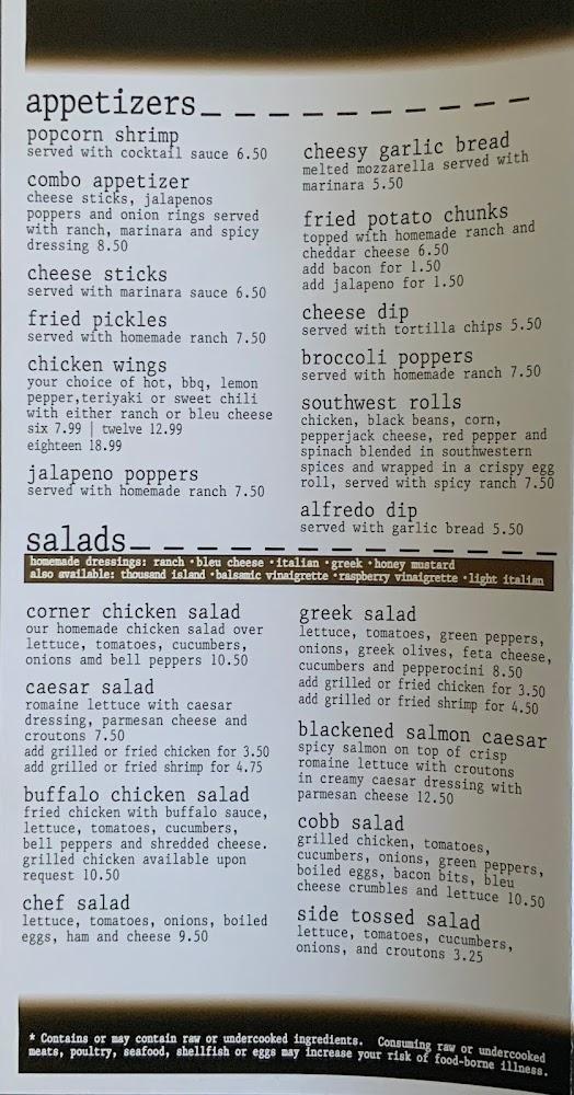 The Corner Cafe Grilled Cheese